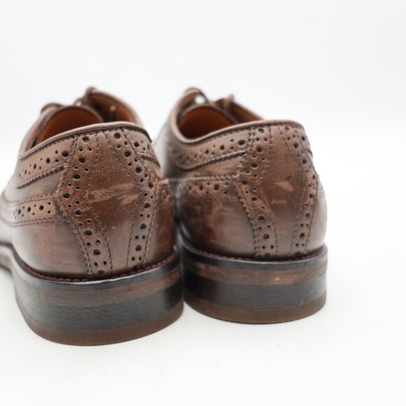 Polo Ralph Lauren Moseley Men\'s Size 8 D Dress Shoes Brown Leather Lace Up